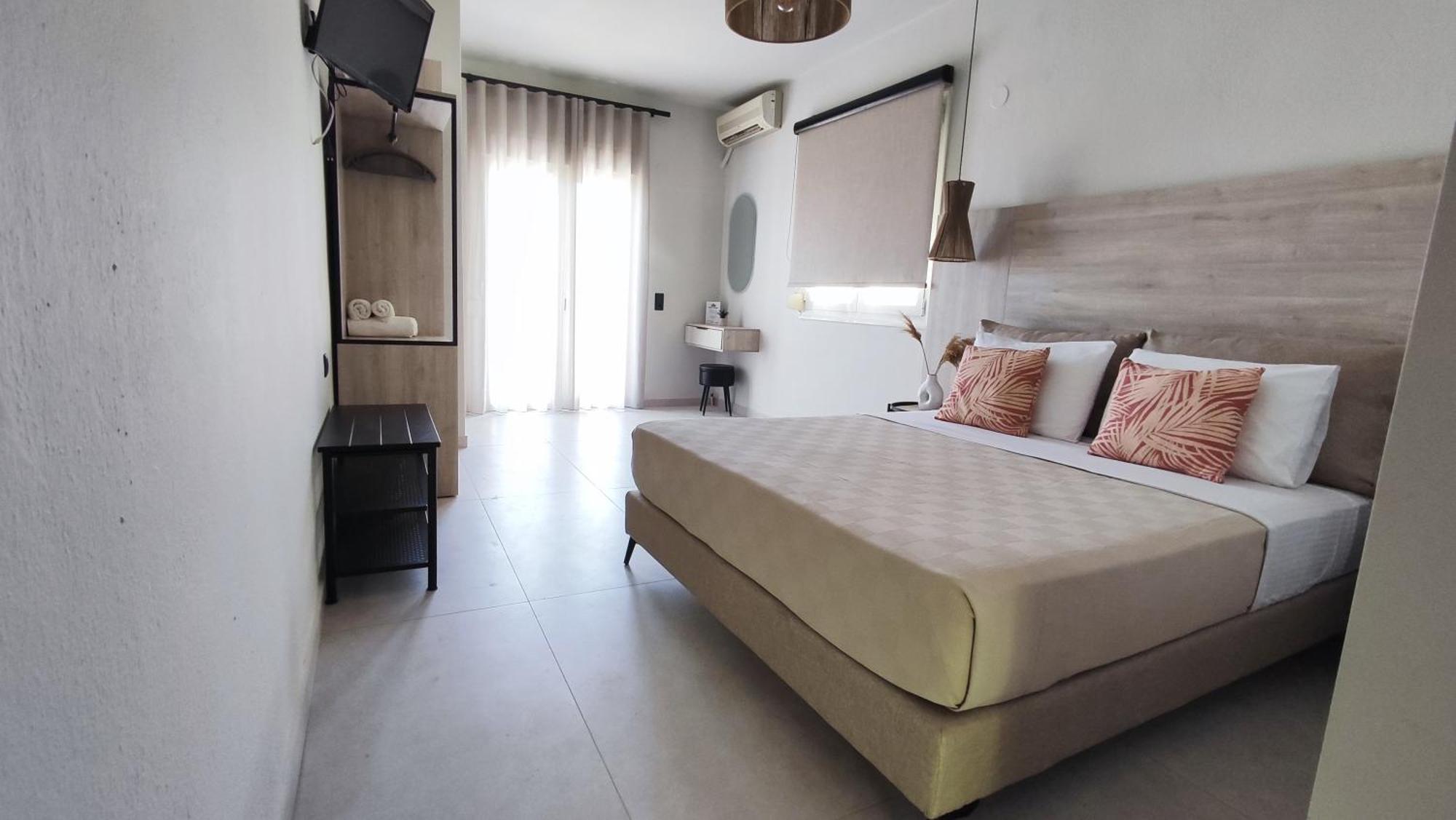 Nostos Studios Golden Beach Hriszí Amudiá Kültér fotó